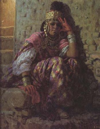 Etienne Dinet Une Ouled Nail (mk32) Spain oil painting art